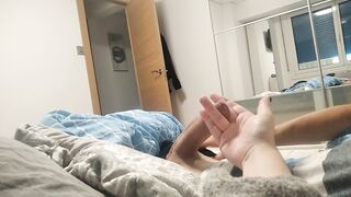 Slutty Mature Wife Masturbates Her Cuckold Husband's Big Cock - 2 image