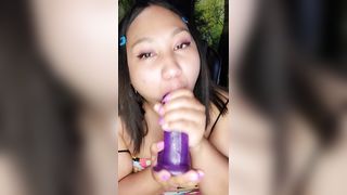 Thick Asian Babe Gagging on this Dick for you Baby. - 10 image