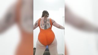 Tattooed Chubby MILF Twerking... i'm still Learning, but Loving It! - 1 image