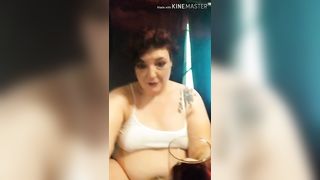 Sexy Chain Smoking with Wine and a Slut - 2 image