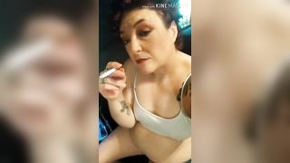 Sexy Chain Smoking with Wine and a Slut - 5 image