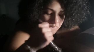 Mizz Melons gives sloppy toppy and throws up on dick - 4 image