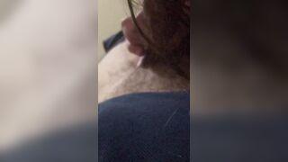 Jerking off then stepmom come to give sloppy head in Motel - 11 image