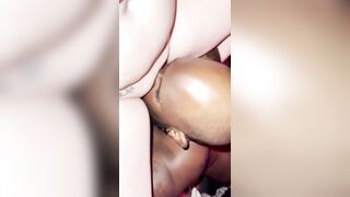 Tongue Dpinpussy so she squirm & squirt