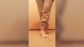 Horny milf in gray fluffy cashmere teasing her naughty fans heh - 12 image