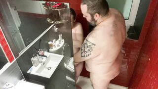 Wonderful weekend with my voluptuous vixen in a luxury hotel suite, #4: sexy scrub in the shower - 11 image