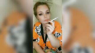 Smoking and playing with myself in the new house - 2 image