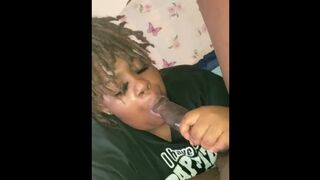 Daddy bust all over slut face - 1 image