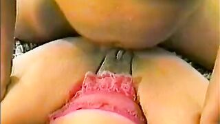 Plump chocolate girl with golden hair being nailed by guy - 7 image