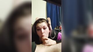 Princess Luna throats and licks on Daddy's thicc cock - 3 image