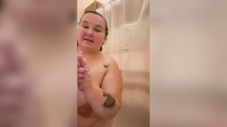 BBW Leah luxx in the shower - 8 image