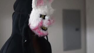 Big Dick Scary Bunny Fucks Wet Black Pussy - 5 image