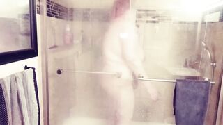 redhead BBW Shower vision