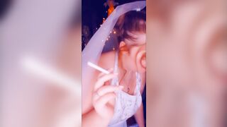 Smoking Fetish: Would you fuck the chubby bride? - 2 image