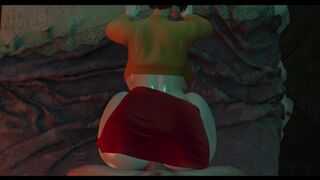 POV - Slutty Velma Fucking her huge ASS (3D Cosplay) - 1 image