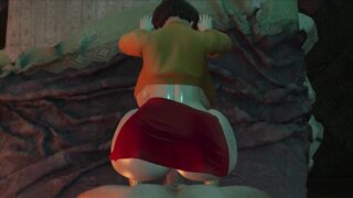 POV - Slutty Velma Fucking her huge ASS (3D Cosplay)