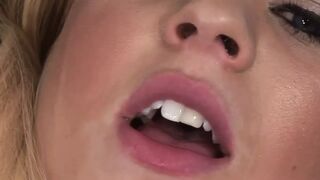 Teen Holly takes monster black cock in hand - 1 image