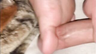 Massaging his cock with my feet. - 12 image