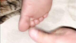Massaging his cock with my feet. - 15 image