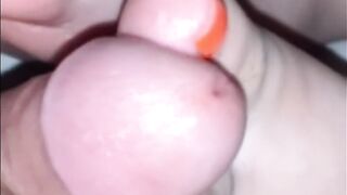 Massaging his cock with my feet. - 9 image