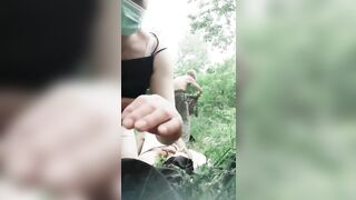 fuck three grandpa in the middle of the forest - 13 image