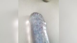 Sexyy GreenEyes Gemini deepthroating her favorite sparkly toy - 13 image