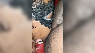 FREAKY CAMERA LADY DIRECTS BIG BOOTY EBONY THE RIGHT WAY TO EAT ASS SLOPPY!!!!! - 12 image