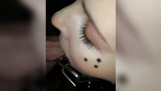 Topless Chained Up Spider Gag FaceFuck Blowjob Facial up the nose LOL - 14 image