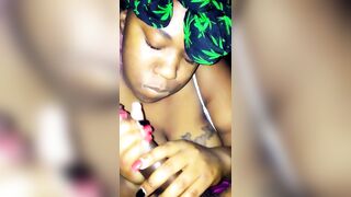 Amy enjoying the taste of dick