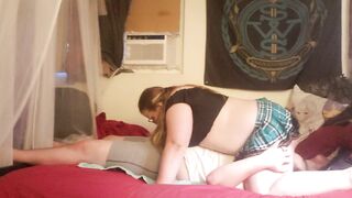 wife gets dirty in new school girl outfit! - 4 image