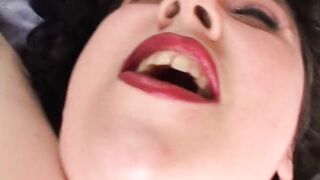 Bbw brunette fucks pussy with hot and willing fingers - 14 image