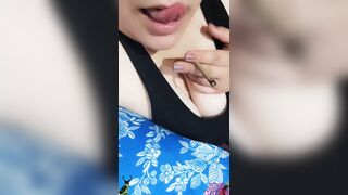 Smoking relaxed on the couch - 1 image