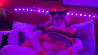 BBW Cat Maid Using her Favorite Toy - 7 image