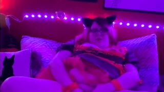 BBW Cat Maid Using her Favorite Toy - 8 image