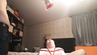 Big tits in bondage and hot wax - 8 image