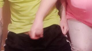 a woman jerks off my cock close up - 13 image