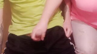 a woman jerks off my cock close up - 14 image