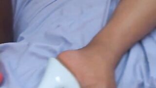 Inexperienced ebony sucks a dildo while her lesbian lover fucks her - 11 image