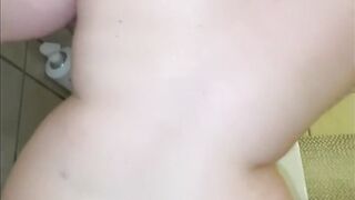 Stepbrother walks in on chubby step sis taking a shower and fucks her on the bathroom floor - 5 image