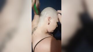 Buzz cut with clippers and then razor shaved smooth