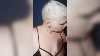 Buzz cut with clippers and then razor shaved smooth