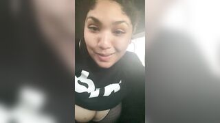 Mizz Melons gets horny while driving and pulls over - 5 image