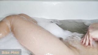 Caresses Herself in Bath and Cums with Dildo in Tight Pussy - 2 image