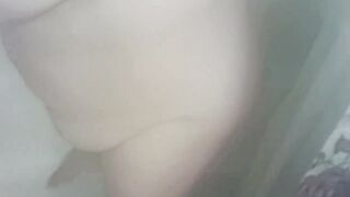 Sexy BBW Pisses in the Shower, Washes Up and Gets Her Face Covered in Cum - 9 image