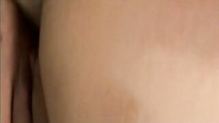 Chubby blonde swallows a large hard cock in bed - 15 image