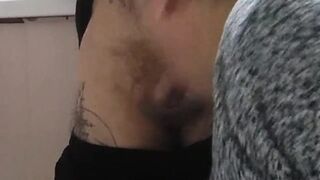 she jerks off my cock on a smoke break #4 - 14 image