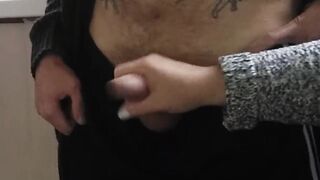 she jerks off my cock on a smoke break #4 - 4 image