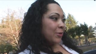 Ebony skin bbw Isabella fucks black cock