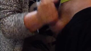 oral sex and masturbation of cock in the entrance #3 - 11 image