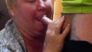 oral sex and masturbation of cock in the entrance #3 - 13 image